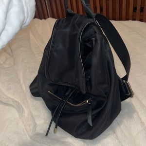 Black mini backpack